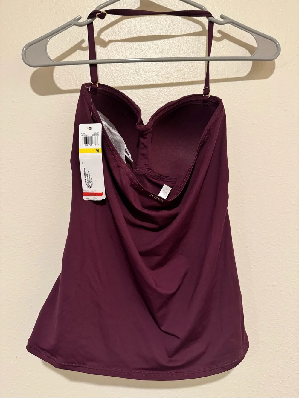 Anne Cole Plum Twist-Front One-Piece Swim Tank